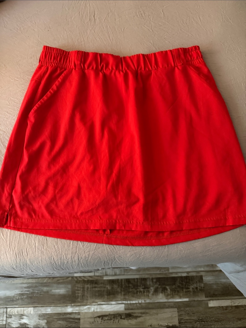 St. John's Bay Bright Red Elastic-Waist Skort